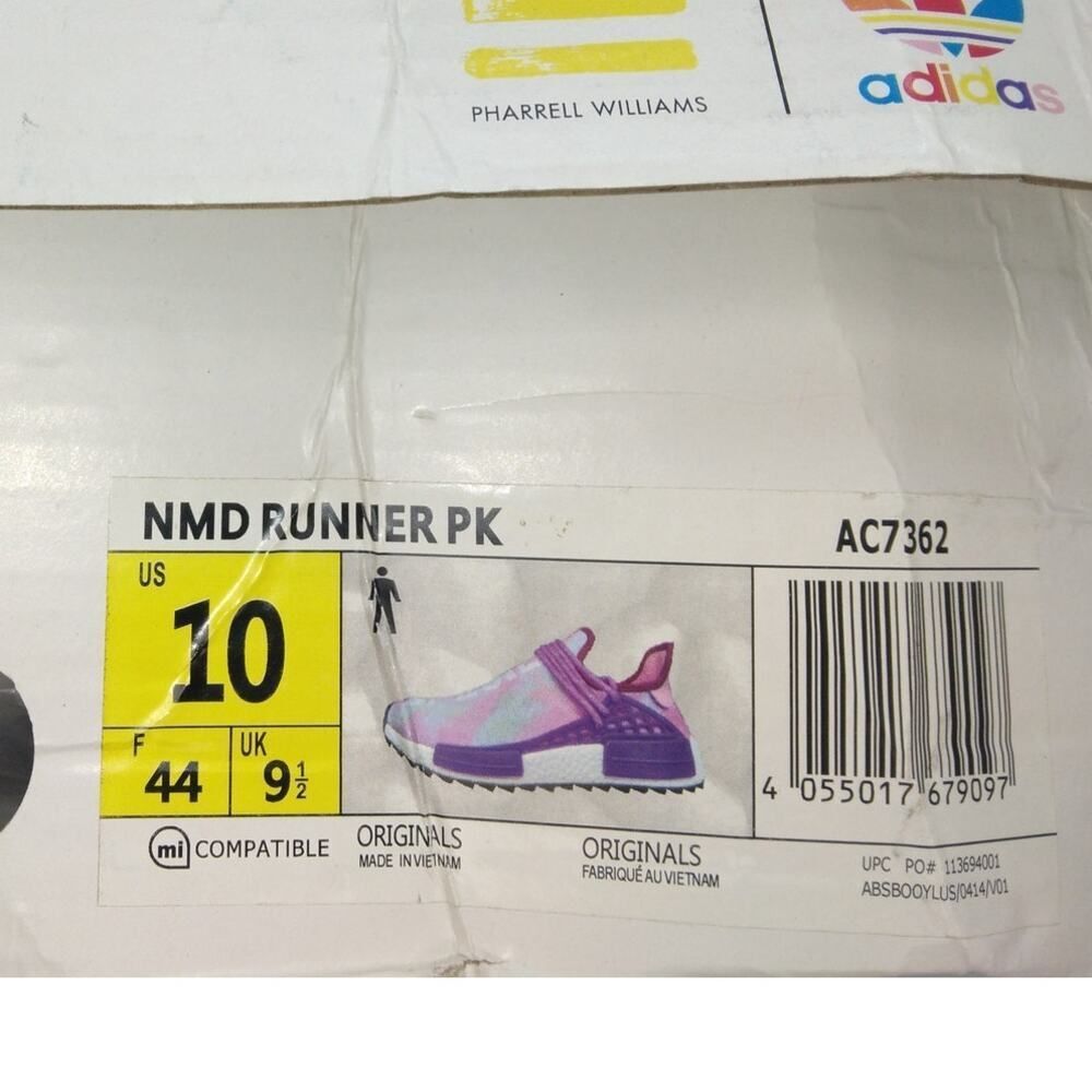ADIDAS NMD Human Race Mens New w/Tags Purple/Teal Athletic Sneakers - sz. 10 - Picture 6 of 6